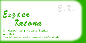 eszter katona business card